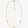 Precious Metal-Plated Sterling Silver Logo Necklace