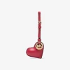 Puffy Heart Leather Bag Charm