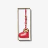 Puffy Heart Leather Bag Charm