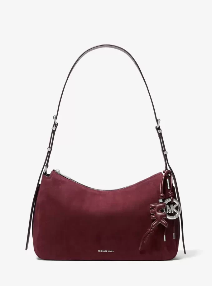 Puffy Logo Leather Bag Charm