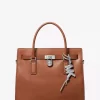 Puffy Logo Metallic Leather Bag Charm Puffy Logo Metallic Leather Bag Charm