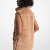 Quilted Faux Fur Vest