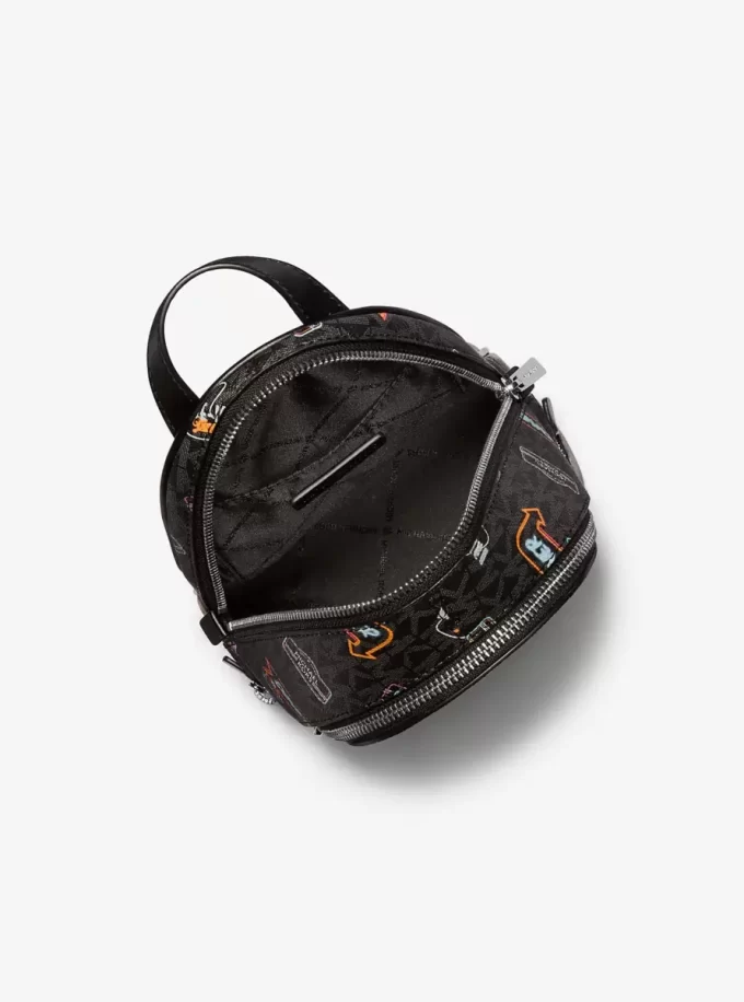 Rhea Extra-Small Printed Signature Logo Backpack
