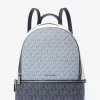 Rhea Medium Color-Block Signature Logo Backpack