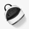 Rhea Medium Metallic Signature Logo Backpack