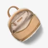 Rhea Medium Suede and Faux Shearling Backpack