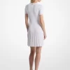Ribbed Knit Short-Sleeve Dress