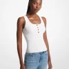 Ribbed Stretch Knit Tank Top
