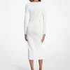 Ribbed Stretch Viscose Midi Dress