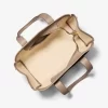 Romee Large Signature Logo and Leather Tote Bag