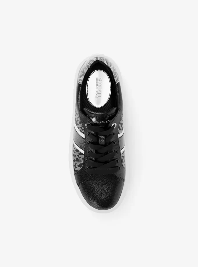 Romey Signature Logo Stripe Platform Sneaker