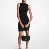 Ruched Stretch Matte Jersey Mini Dress
