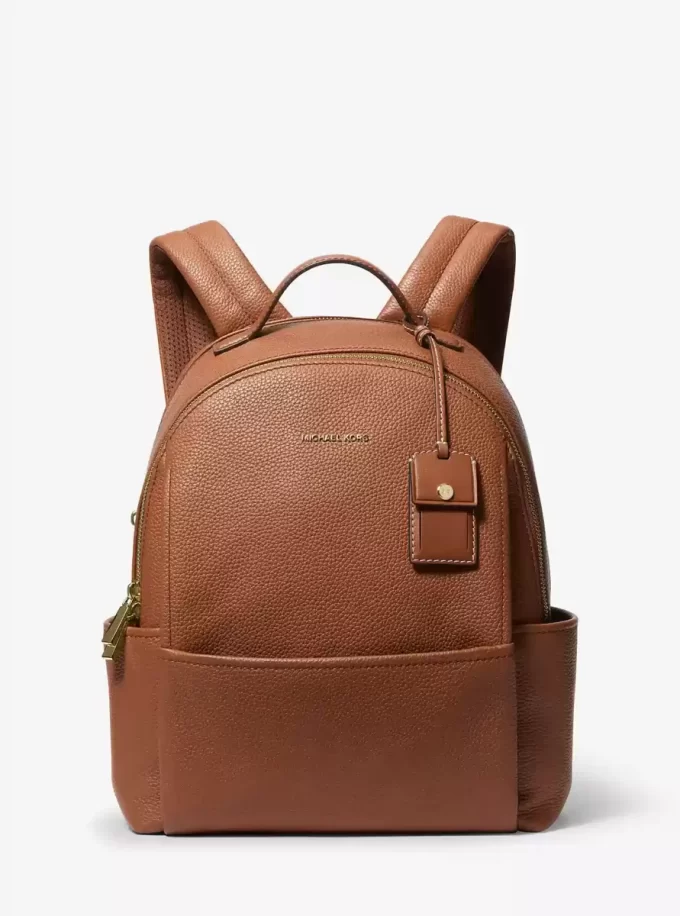 Sable Medium Pebbled Leather Backpack Sable Medium Pebbled Leather Backpack