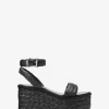 Sandra Straw Platform Sandal