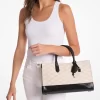 Scarlett Medium Logo Jacquard Satchel