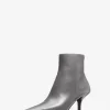 Selina Burnished Leather Ankle Boot