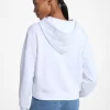 Sequined Graphic Cotton Blend Hoodie