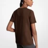 Sequined Logo Cotton T-Shirt