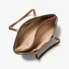 Sheila Large Two-Tone Signature Logo Tote Bag