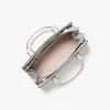 Sheila Small Studded Patchwork and Signature Logo Satchel
