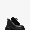 Shiloh Leather and Faux Fur Platform Boot