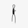 Silver-Tone and Braided Cord Bag Charm Silver-Tone and Braided Cord Bag Charm