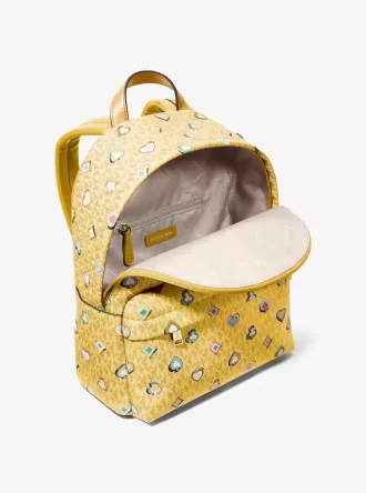 Slater Medium Printed Signature Logo Backpack