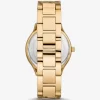 Slim Runway Gold-Tone Curb-Link Watch