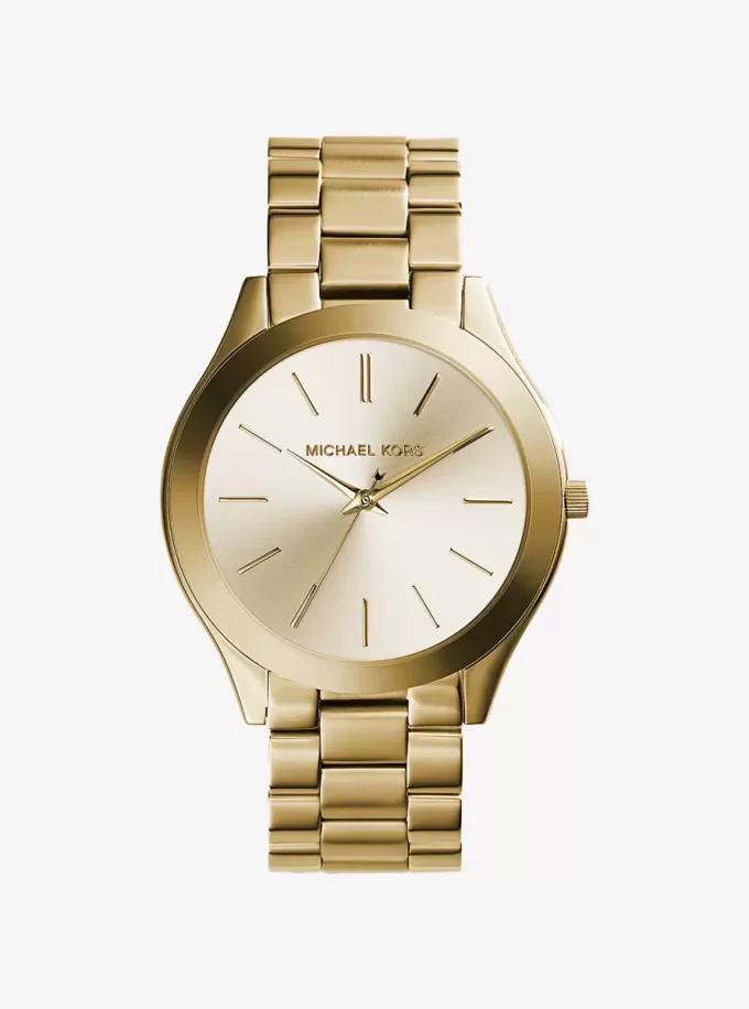 Slim Runway Gold-Tone Stainless Steel Watch Slim Runway Gold-Tone Stainless Steel Watch