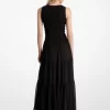 Smocked Georgette Tank Dress