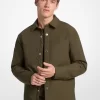 Stretch Cotton Padded Shirt Jacket Stretch Cotton Padded Shirt Jacket