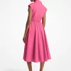 Stretch Cotton Poplin Midi Dress