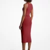 Stretch Viscose Blend Midi Tank Dress
