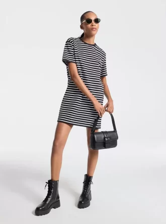 Striped Cotton T-Shirt Dress
