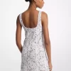Studded Corded Floral Lace Mini Dress