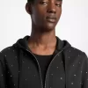 Studded Cotton Blend Hoodie