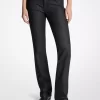 Studded Stretch Denim Cigarette Jeans
