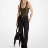 Studded Viscose Blend Bodysuit