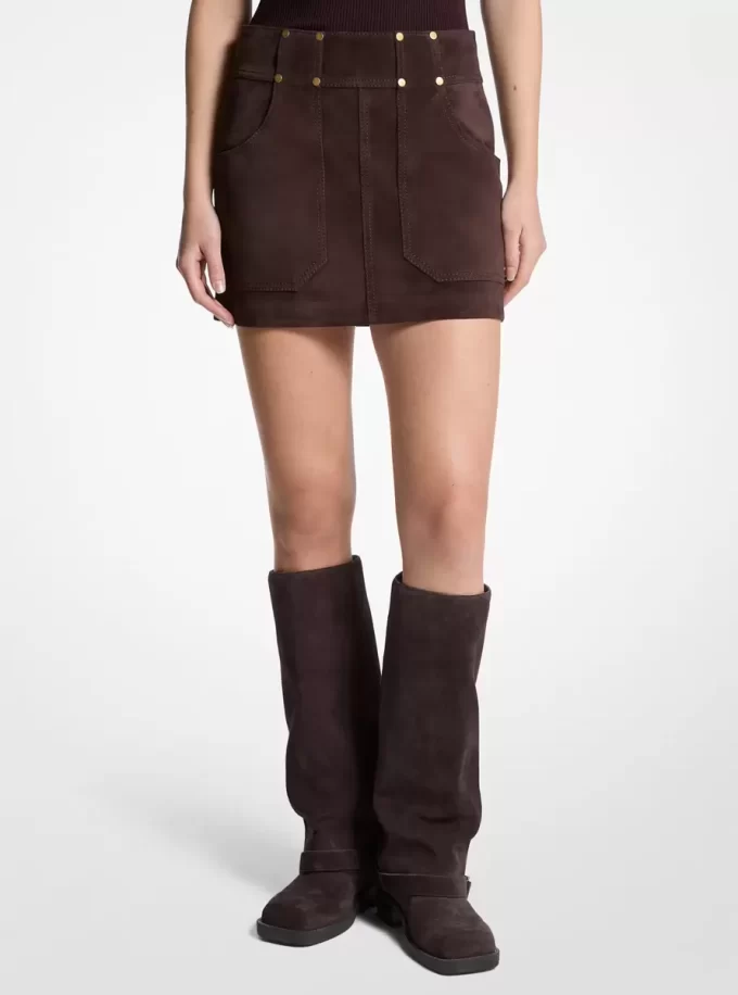 Suede Mini Skirt