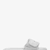 Suki Embellished Metallic Slide Sandal