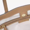 Taryn Large Signature Logo and Leather Tote Bag