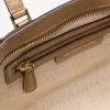 Taryn Small Signature Logo and Leather Convertible Crossbody Bag