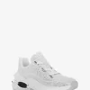 Toni Embellished Linen Blend Trainer