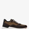Trevor Leather and Corded Twill Trainer