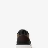 Trevor Leather and Corded Twill Trainer