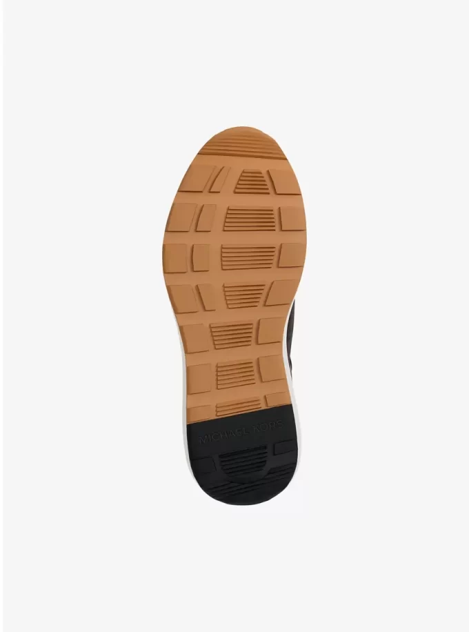 Trevor Leather and Corded Twill Trainer