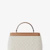 Tribeca Medium Signature Logo Satchel