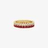 Two-Tone Double Pavé Ring