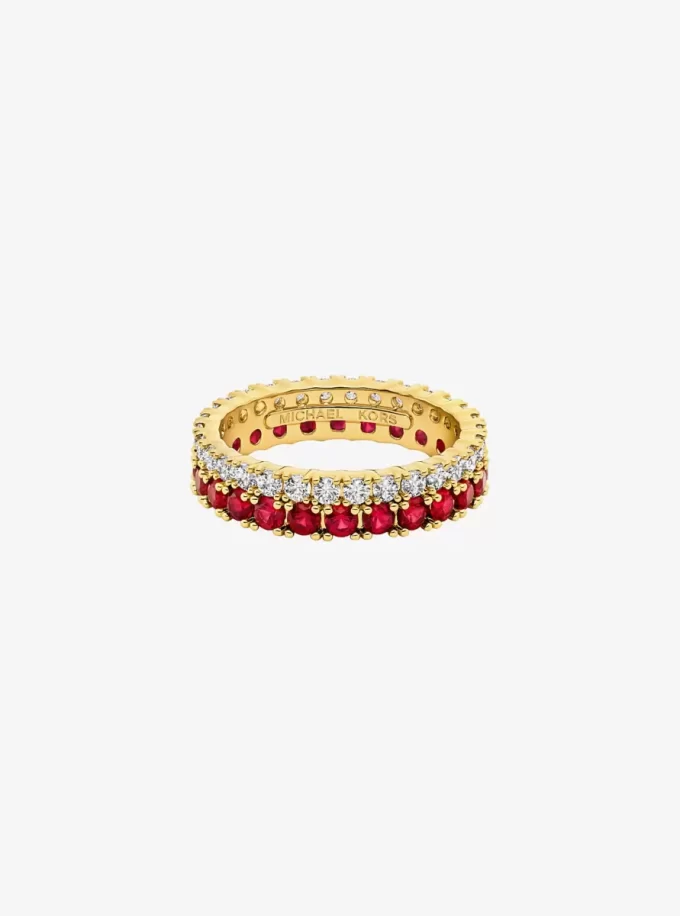 Two-Tone Double Pavé Ring