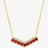 Two-Tone Pavé Chevron Necklace